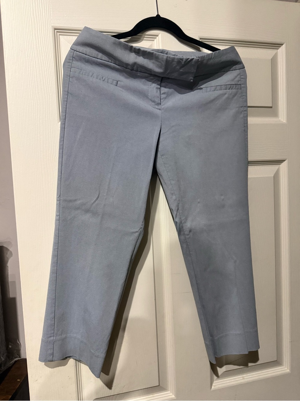 Limited Classic Women's Light Blue Crop Dress Pants